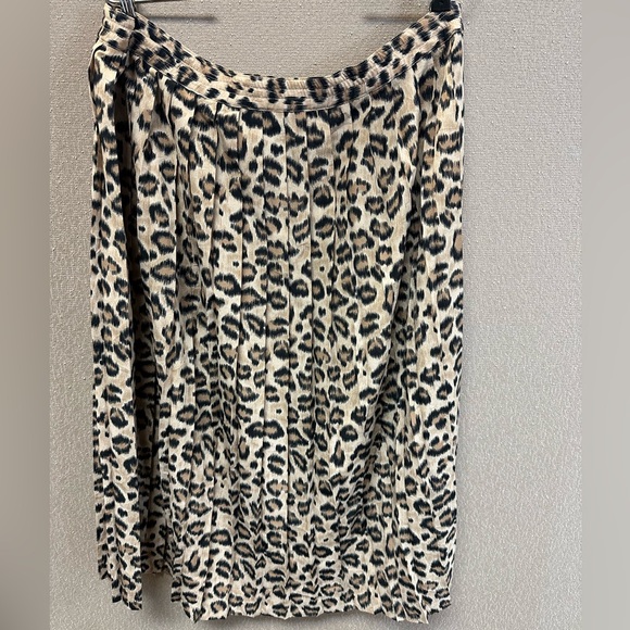 Vintage Teddi leopard Print Midi Skirt - Picture 1 of 4